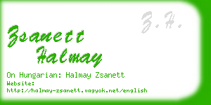 zsanett halmay business card